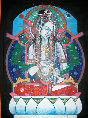 Vajrasattva painted by Aloka
